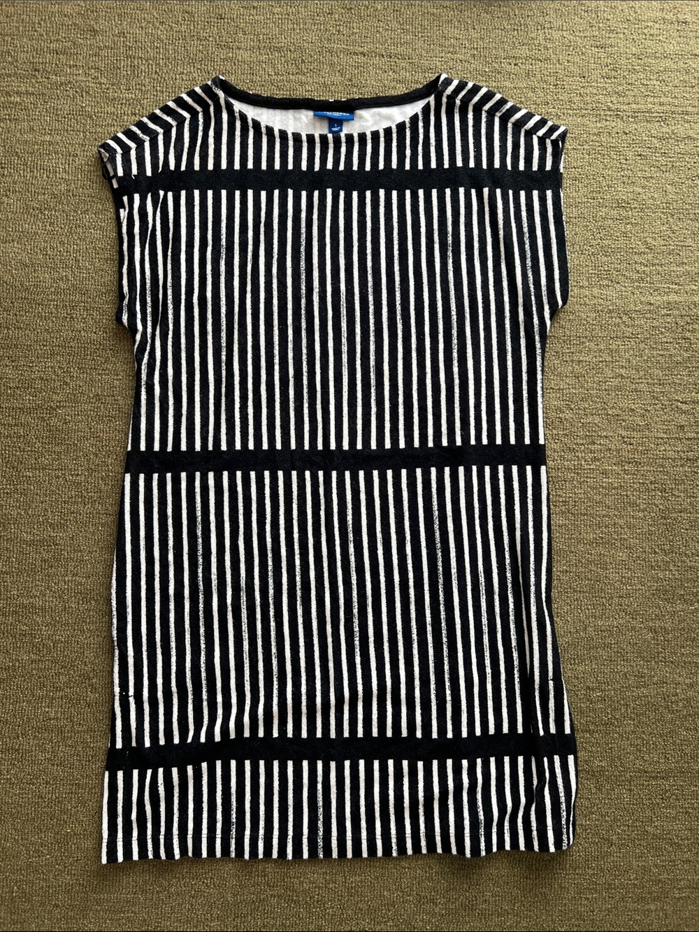 Marimekko for Target-Black & White Striped Knit Dress - Brand: